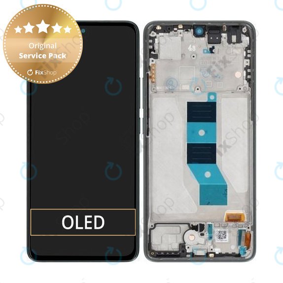 Xiaomi Poco M7 Pro 5G - LCD zaslon + zaslon osjetljiv na dodir + okvir (Green) - 5600060O17P00 Genuine Service Pack