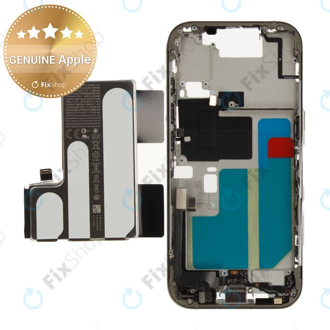 Srednji okvir s baterijom za iPhone 16 Pro | Natural Titanium | ZD076-00692 | Genuine Apple