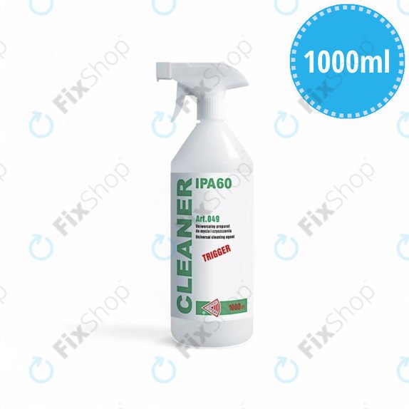 Izopropanol 60%, 1000 ml, s raspršivačem, Cleanser IPA