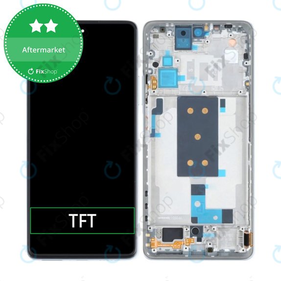 Xiaomi 11T, 11T Pro - LCD zaslon + zaslon osjetljiv na dodir + okvir (Moonlight White) TFT