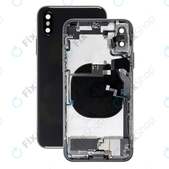 Apple iPhone XS - Stražnje Maska s malim dijelovima (Space Grey)