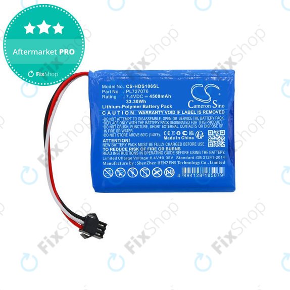Baterija za Hantek DSO-1062B, DSO-1202B, DSO-1202S, 4500mAh, Li-Pol, 7.4V, PL727076, HQ