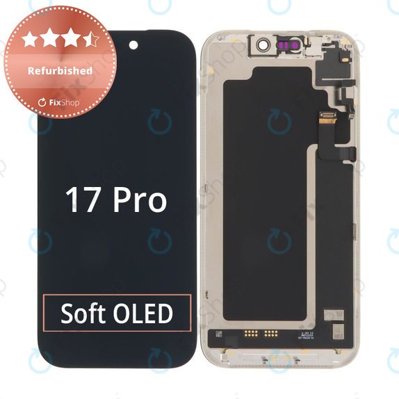Zaslon za iPhone 17 Pro, Dodirni ekran s okvirom, Refurbished