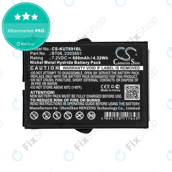 Baterija za Ikusi TM60, 61, 62, 600mAh, Ni-MH, 7.2V, BT06, HQ