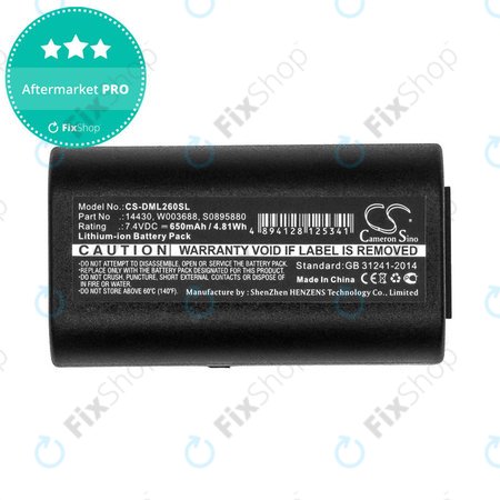 Baterija za Dymo 260, 280, 650, 650mAh, Li-Ion, 7.4V, 14430, HQ
