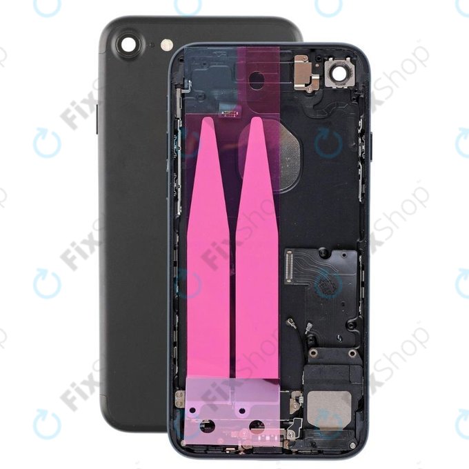Apple iPhone 7 - Stražnje Maska s malim dijelovima (crno)
