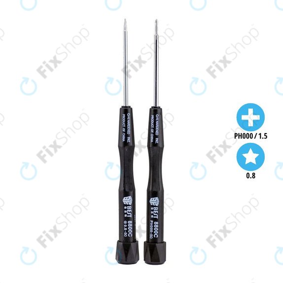 Best 8800C - Odvijači - Pentalobe PL1 (0,8 mm) + Phillips PH000 (1,5 mm)