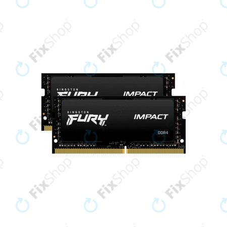 Kingston Fury Impact - Operacijski pomnilnik SO-DIMM 32GB (2x16GB) DDR4 2666MHz - KF426S15IBK2/32 Genuine Service Pack