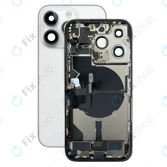 Apple iPhone 14 Pro - Stražnje Maska s malim dijelovima (srebrno)