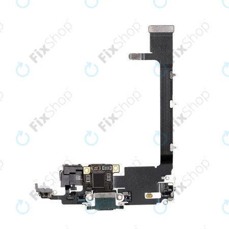 Apple iPhone 11 Pro Max - Konektor za punjenje + savitljivi kabel (zeleni)