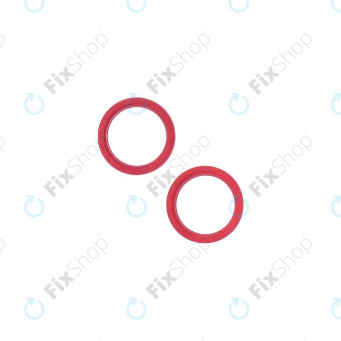 Apple iPhone 13, 13 Mini - Okvir stražnje leće kamere (crveni) - 2 kom