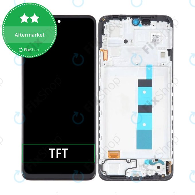 Xiaomi Redmi Note 12 - LCD zaslon + zaslon osjetljiv na dodir + okvir (Onyx Grey) TFT