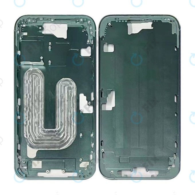 Apple iPhone 16 Plus - Srednji okvir + Tipke za uključivanje + Glasnoću (Teal)