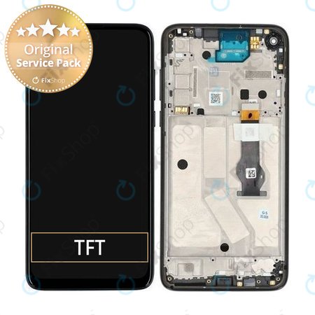 Motorola Moto G8 Power XT2041 - LCD zaslon + zaslon osjetljiv na dodir + okvir (crni) - 5D68C16142 Originalni servisni paket