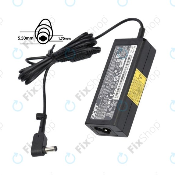 Punjač adapter za Acer, 77011170, 45W, 19V, Crna, Genuine Service Pack