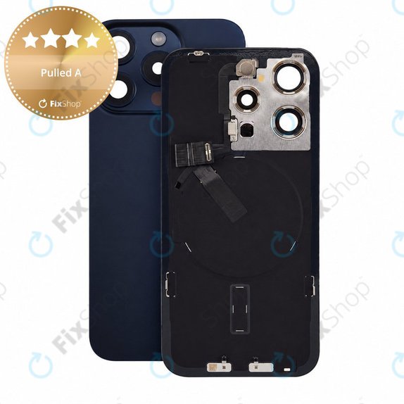 Staklo stražnjeg kućišta za iPhone 15 Pro, Blue Titanium, Pulled A