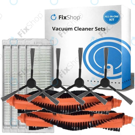 Set rezervnih dijelova za Xiaomi Viomi V2, V2 Pro, V3, SE, Mi Robot Vacuum Mop Pro (P), 2S (2x Glavna četka, 4x Filter, 4x Bočna četka)