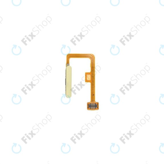 Xiaomi Mi 11 Lite 5G - Senzor otiska prsta + fleksibilni kabel (citrusno žuta) - 490100008E5F originalni servisni paket