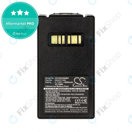 Baterija za Datalogic Falcon X4, X3, 6800mAh, Li-Ion, 3.7V, 94ACC1386, HQ