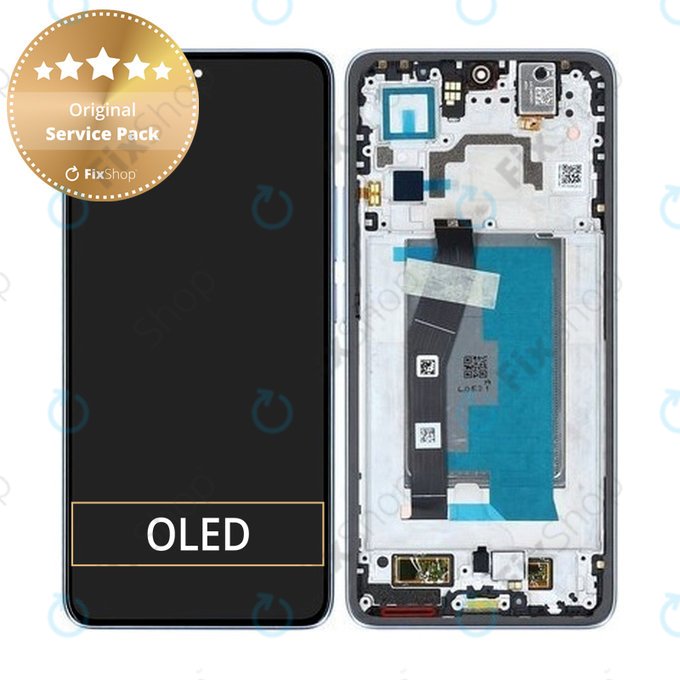 Xiaomi 14T - LCD zaslon + zaslon osjetljiv na dodir + okvir (Titan Blue) - 5600050N12A00 Genuine Service Pack