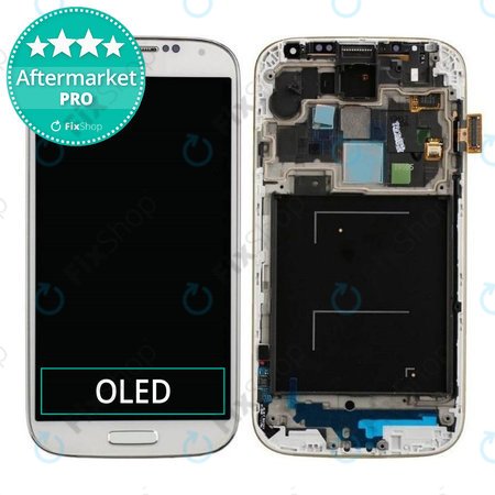 Samsung Galaxy S4 i9505 - LCD zaslon + zaslon osjetljiv na dodir + okvir OLED (White Frost)
