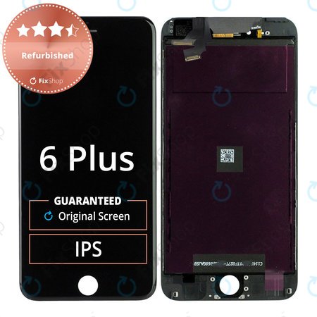 Apple iPhone 6 Plus - LCD Zaslon + Staklo na Dodir + Okvir (Crna) Refurbished