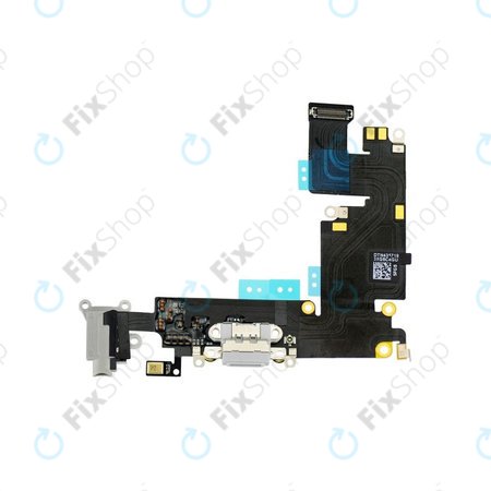 Apple iPhone 6 Plus - Konektor za punjenje + mikrofon + utičnica + savitljivi kabel (sivo)