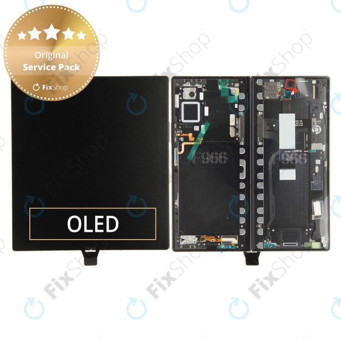 Samsung Galaxy Z Fold 7 F966B - LCD zaslon + zaslon osjetljiv na dodir + okvir (Jetblack) - GH82-37548C Genuine Service Pack