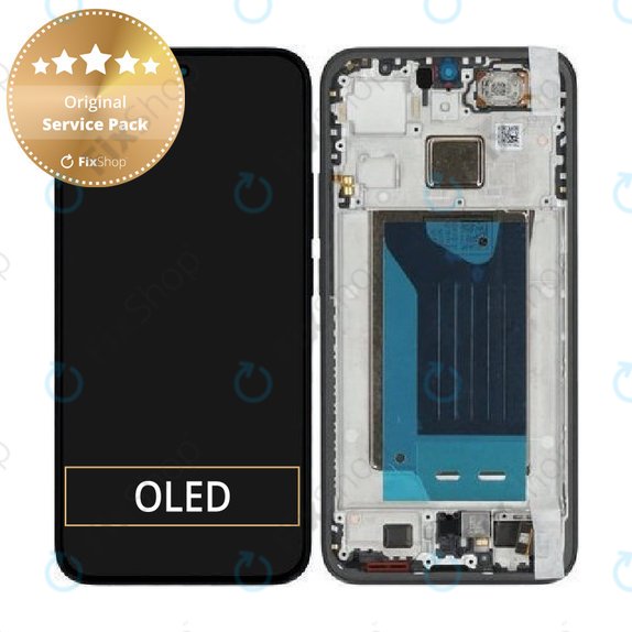 Zaslon za Xiaomi 15T 5G, Black, Dodirni ekran s okvirom, 5600010O12A00, Genuine Service Pack