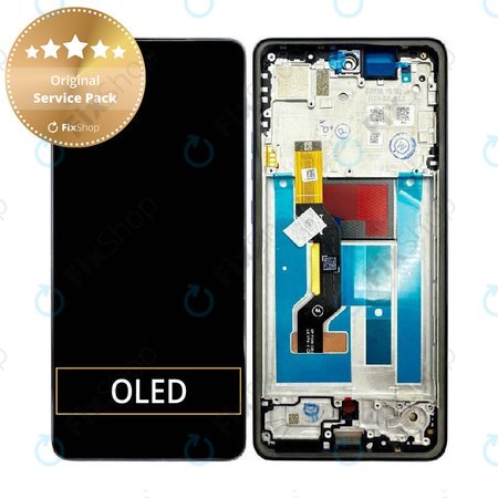 Zaslon za Motorola Moto G86 5G, Zaslon osjetljiv na dodir s okvirom, Spellbound, 5D68C30474, Genuine Service Pack