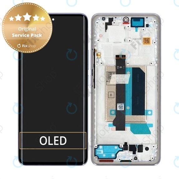 Xiaomi Redmi Note 14 Pro+ 5G - LCD zaslon + zaslon osjetljiv na dodir + okvir (Lavender Purple) - 5600180O16U00 Genuine Service Pack