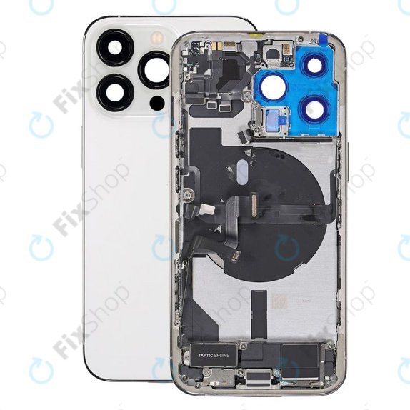Apple iPhone 13 Pro - Stražnje Maska s malim dijelovima (srebrno)
