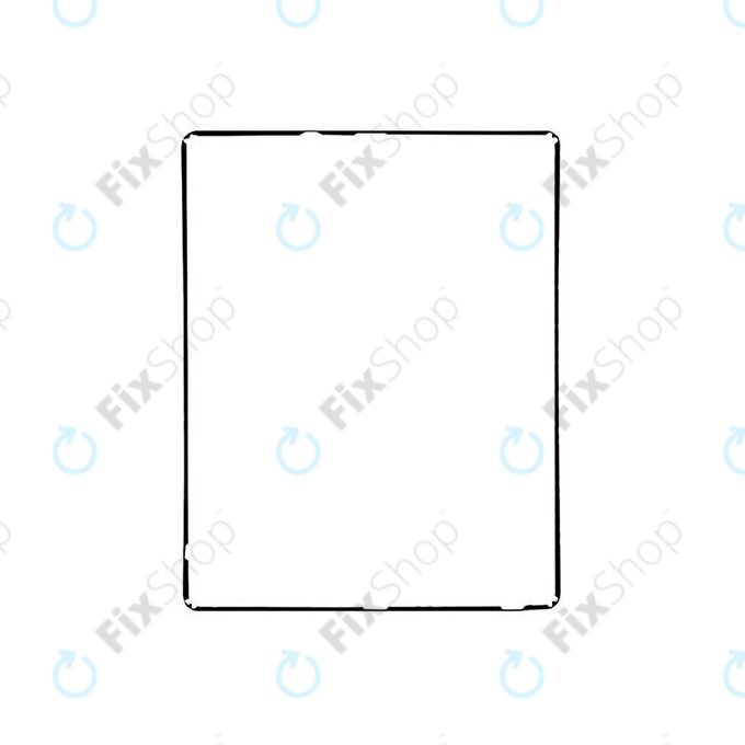 Apple iPad 3, iPad 4 - Plastični okvir ispod zaslona osjetljivog na dodir (crni)