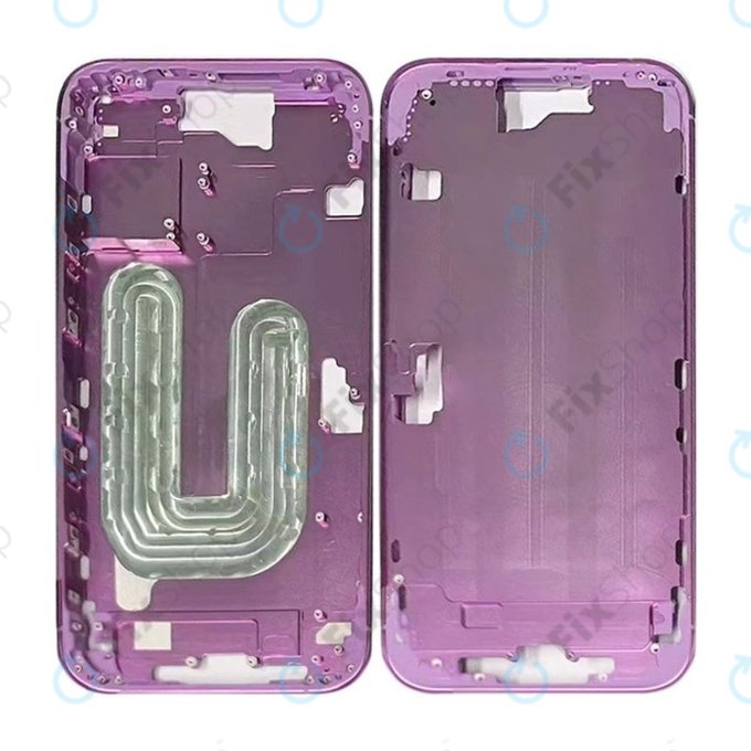 Apple iPhone 16 Plus - Srednji okvir + Tipke za uključivanje + Glasnoću (Pink)