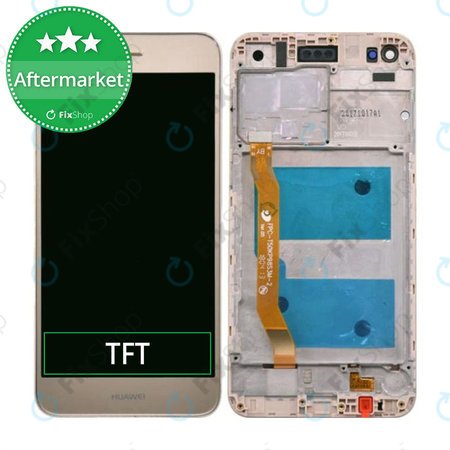 Huawei P9 Lite Mini, Y6 Pro (2017) - LCD zaslon + zaslon osjetljiv na dodir + okvir (Gold) TFT
