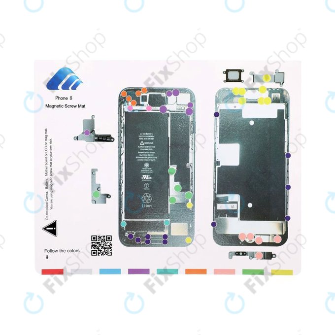 Magnetska podloga za vijke za iPhone 8