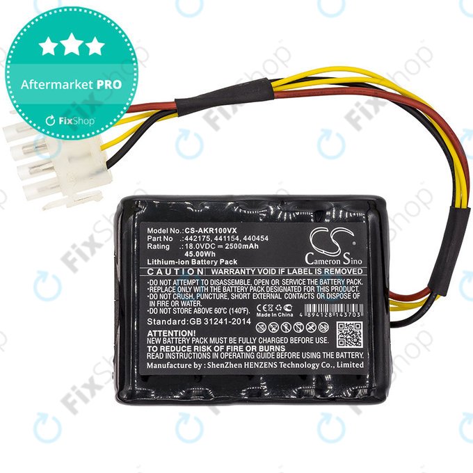 Baterija za Al-Ko Robolinho 100, Al-Ko Robolinho 110, 2500mAh, Li-Ion, 18V, 440454, HQ