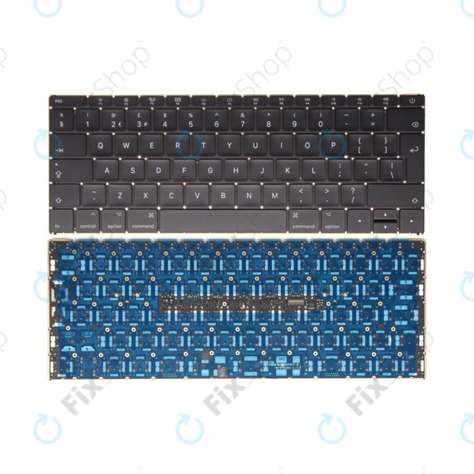 Apple MacBook 12" Retina A1534 (početak 2015.) - Tipkovnica + pozadinsko osvjetljenje UK