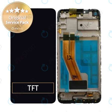 Samsung Galaxy M11 M115F - LCD zaslon + zaslon osjetljiv na dodir + okvir (crni) - GH81-18736A Originalni servisni paket