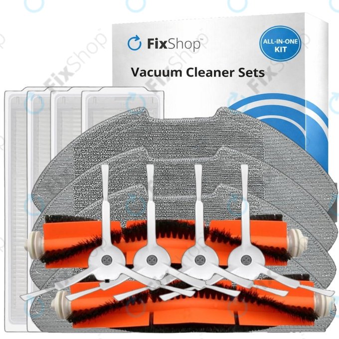 Set rezervnih dijelova za Xiaomi Mi Robot Vacuum Mop 2 Pro, 2 Lite (2x Glavna četka, 4x Filter, 4x Bočna četka, 4x Krpa za brisanje, 4x Vrećica za prašinu)