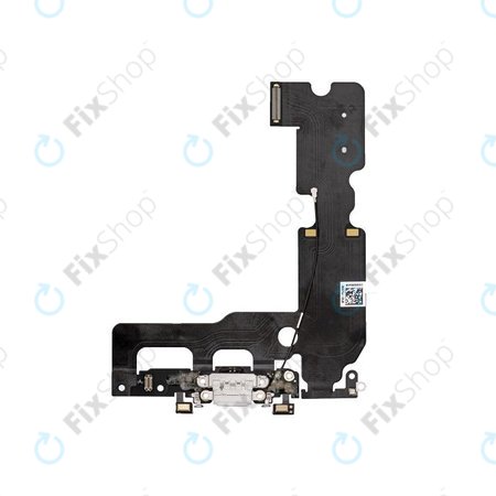 Apple iPhone 7 Plus - Konektor za punjenje + savitljivi kabel (sivo)