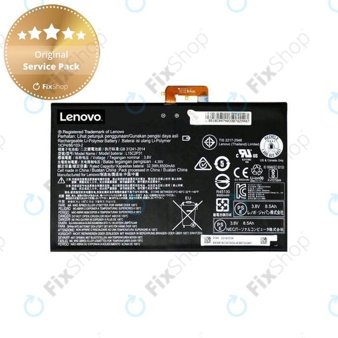 Lenovo Yoga Book YB1-X90L - Baterija L15C2P31 - 77055339 Originalni servisni paket