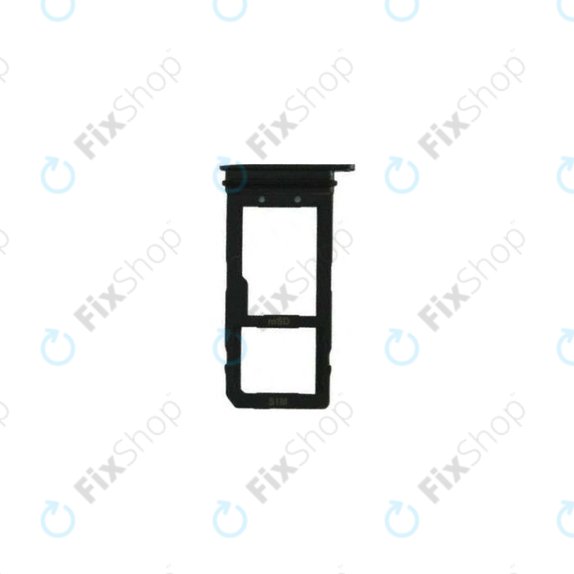 HTC U11 - SIM + SD ladica (crna) - 72H0A209-02M Genuine Service Pack