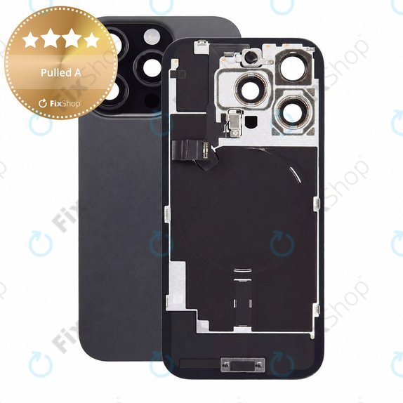 Staklo stražnjeg kućišta za iPhone 16 Pro, Black Titanium, Pulled A