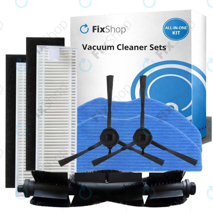 Set rezervnih dijelova za Rowenta X-Plorer S75s (1x Glavna četka, 2x Filteri, 2x Bočne četke, 2x Krpice za mop)