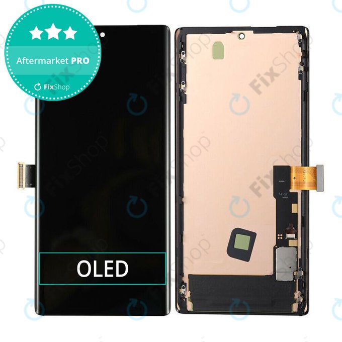Google Pixel 6 Pro - LCD zaslon + zaslon osjetljiv na dodir + okvir (crni) OLED