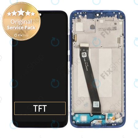 Xiaomi Redmi 7 - LCD zaslon + zaslon osjetljiv na dodir + okvir (Comet Blue) - 561010028033, 5600050F6L00, 561010017033 Originalni servisni paket