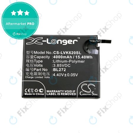 Baterija za Lenovo K6 Power, 4000mAh, Li-Pol, 3.85V, BL272, HQ