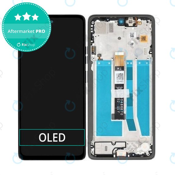 Motorola Moto G75 5G XT2437-2 - LCD zaslon + zaslon osjetljiv na dodir + okvir (Black) TFT