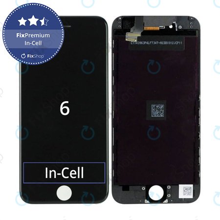 Apple iPhone 6 - LCD zaslon + zaslon osjetljiv na dodir + okvir (crni) In-Cell FixPremium